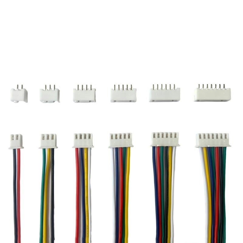 ProCircFix 2.54mm XH Connector Socket Kit - Pre-Crimped Cables, 2/3/4/5/6/7-Pin Housing, Male & Female Connectors, Compatible with JST-XH Connector Standards - Image 2
